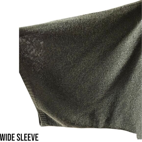 COLDWATER CREEK Women's sage green cowl neck blouse with metallic Shimmer Large - Picture 6 of 15
